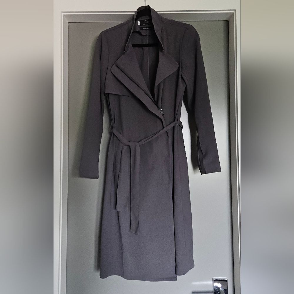 Only Light Weight Charcoal Trench Coat